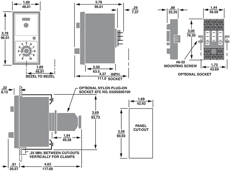 ATC Automatic Timing & Controls 328E Multi-Range Multi-Function Timer